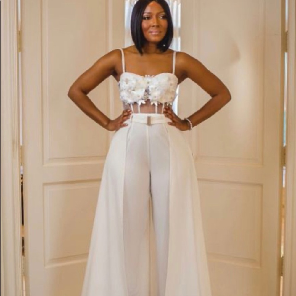 White jumpsuit